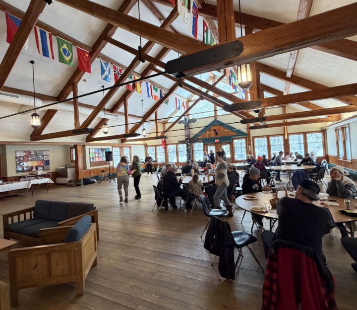 People enjoying the Richmond winter festival